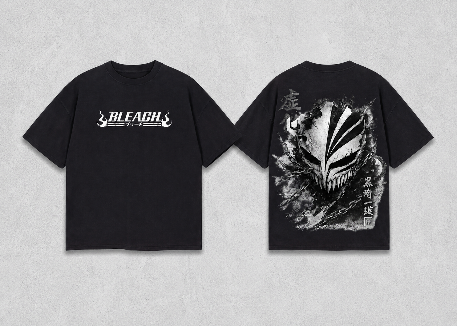 Bleach Hollow Mask Oversized T-Shirt