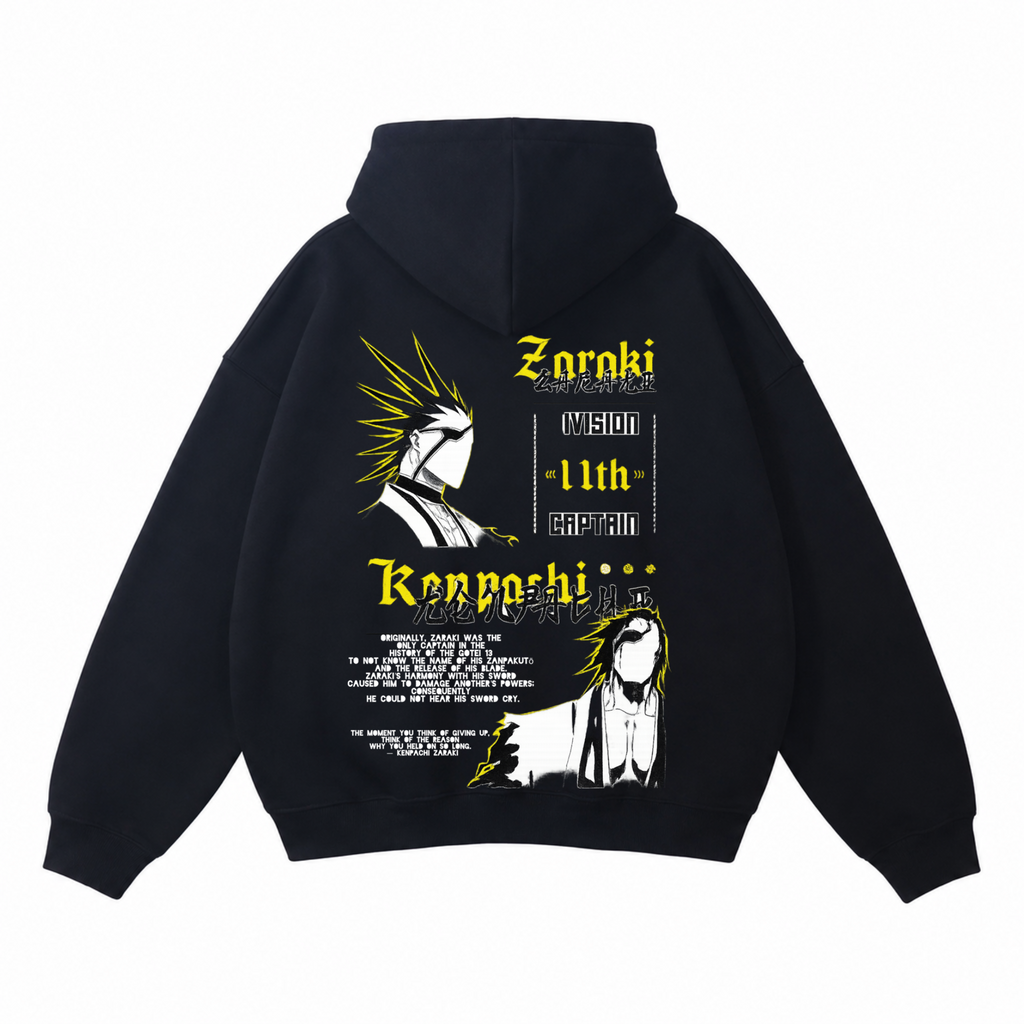 Bleach Kenpachi Hoodie – Oversized Anime Streetwear