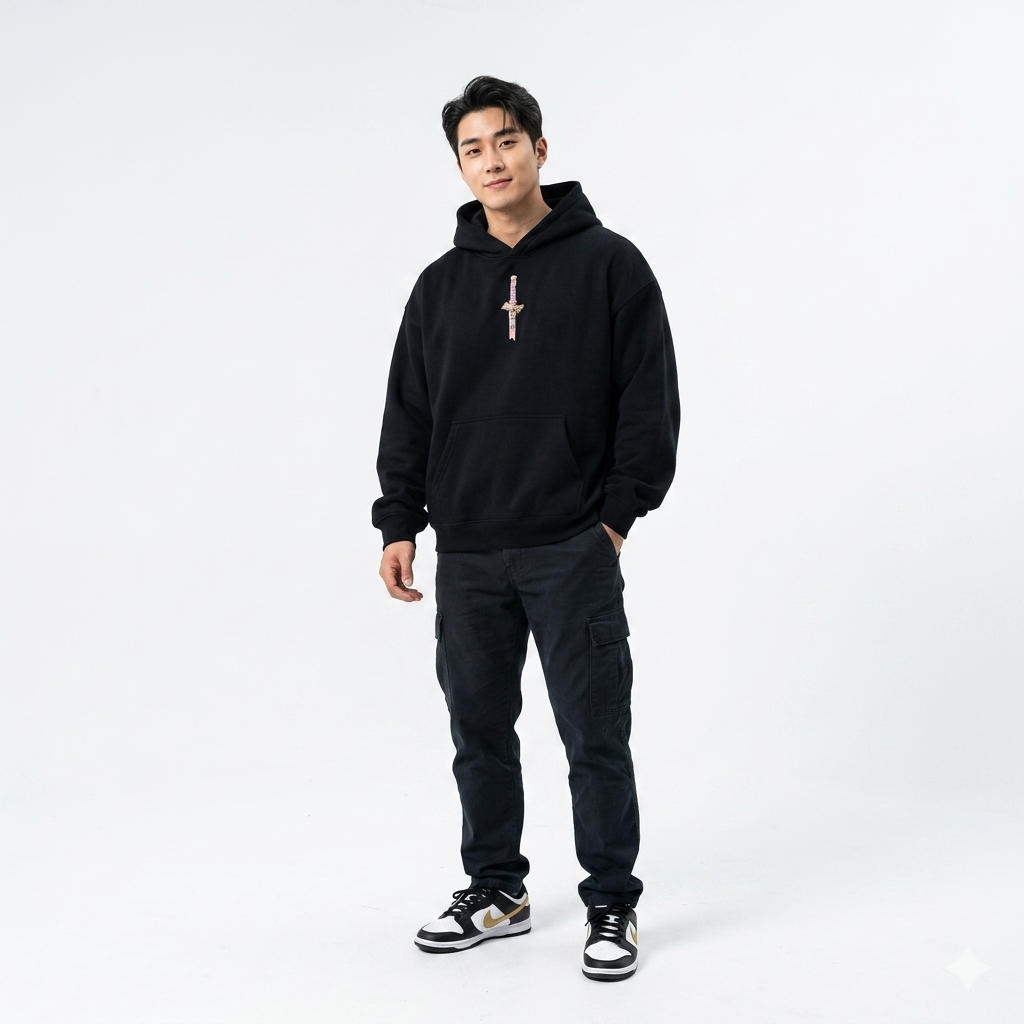 Bleach Kenpachi Hoodie – Oversized Anime Streetwear