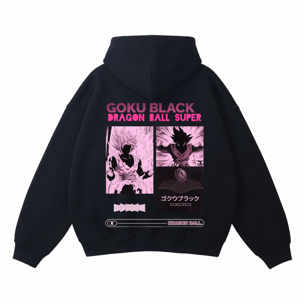 Dragon Ball Goku Black Rose Hoodie – Oversized Streetwear