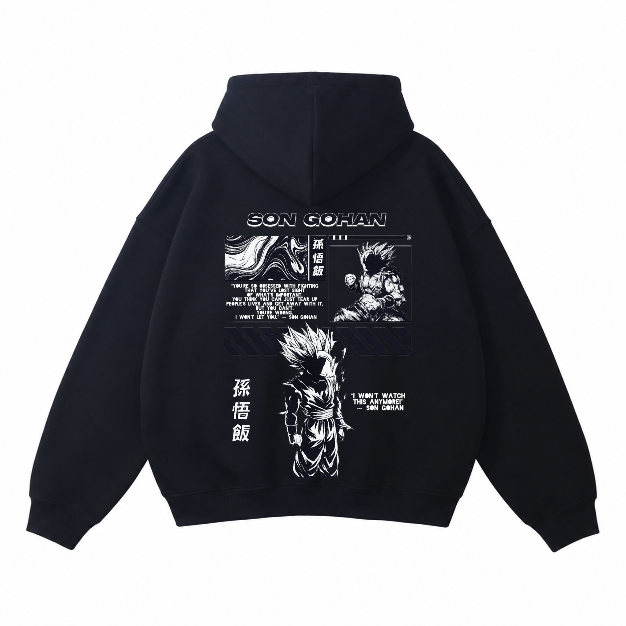 Dragon Ball Son Gohan Hoodie – Oversized Anime Streetwear