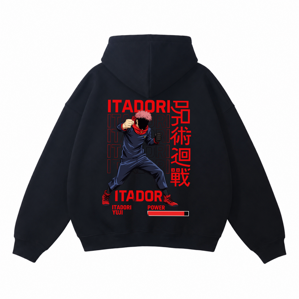 JJK Yuji Itadori Hoodie – Oversized Anime Streetwear